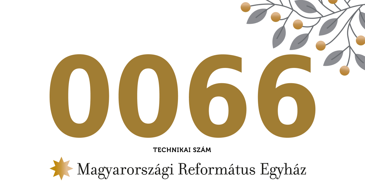 Kérjük, ajánlja fel egyházunknak valamint a Magyar Református Szeretetszolgálatnak adója 1+1 százalékát!