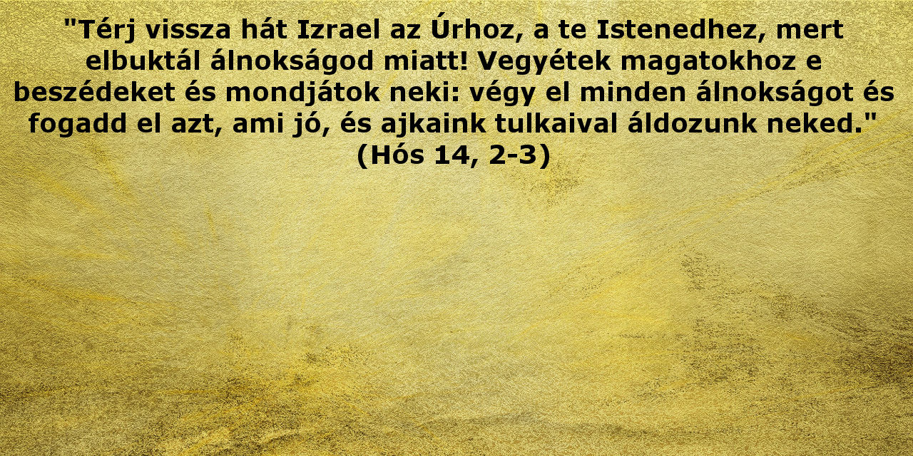 Napi áhitat (április 9.) – Isten kegyelmes útja Izraellel (I.)